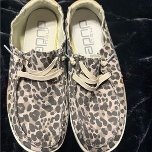 Hey Dude Leopard Print Shoes